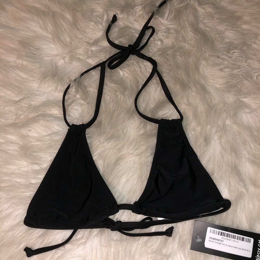 nasty gal black bikini top